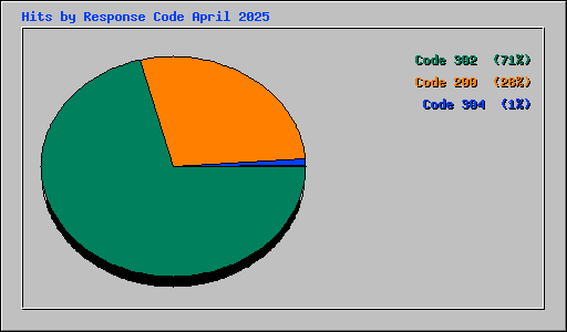 Hits by Response Code April 2025