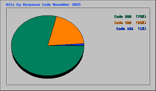 Hits by Response Code November 2025